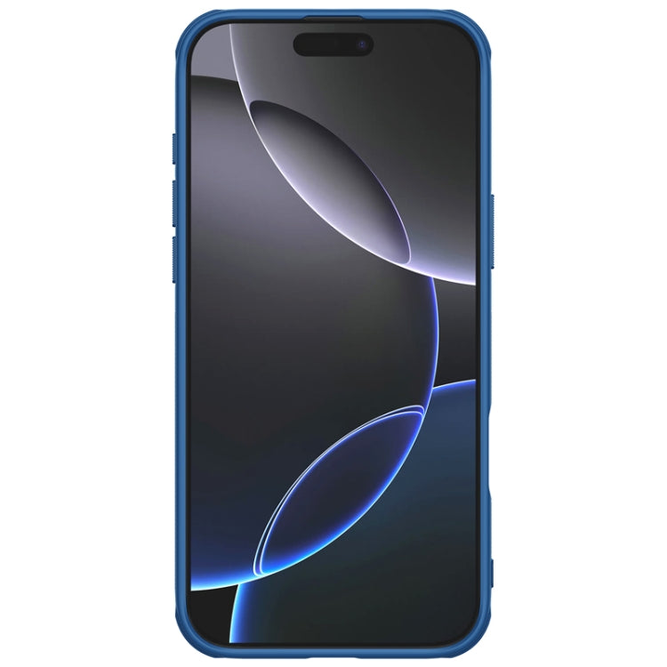 For iPhone 16 Pro NILLKIN Frosted Shield Pro PC + TPU Phone Case(Blue) - iPhone 16 Pro Cases by NILLKIN | Online Shopping UK | buy2fix