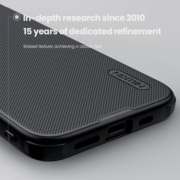 For iPhone 16e NILLKIN Frosted Shield Pro PC + TPU Phone Case(Black) - iPhone 16e Cases by NILLKIN | Online Shopping UK | buy2fix