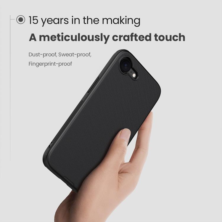 For iPhone 16e NILLKIN Frosted Shield Pro PC + TPU Phone Case(Black) - iPhone 16e Cases by NILLKIN | Online Shopping UK | buy2fix