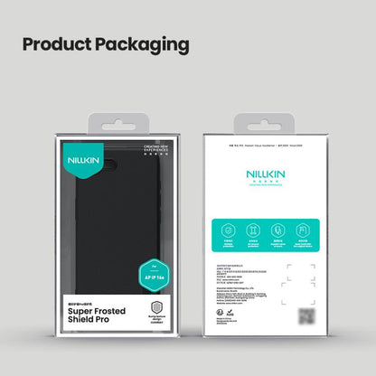 For iPhone 16e NILLKIN Frosted Shield Pro PC + TPU Phone Case(Black) - iPhone 16e Cases by NILLKIN | Online Shopping UK | buy2fix