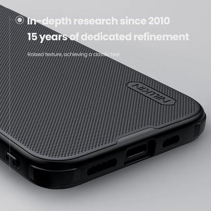 For iPhone 16e NILLKIN Frosted Shield Pro PC + TPU Phone Case(Blue) - iPhone 16e Cases by NILLKIN | Online Shopping UK | buy2fix