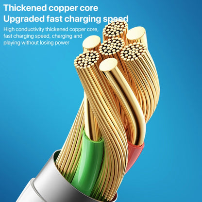 4 in 1 USB-C / Type-C, 8 Pin to 3.5mm, USB-C / Type-C Audio Adapter Cable, Length:70mm(Red) - Earphone Adapter by buy2fix | Online Shopping UK | buy2fix