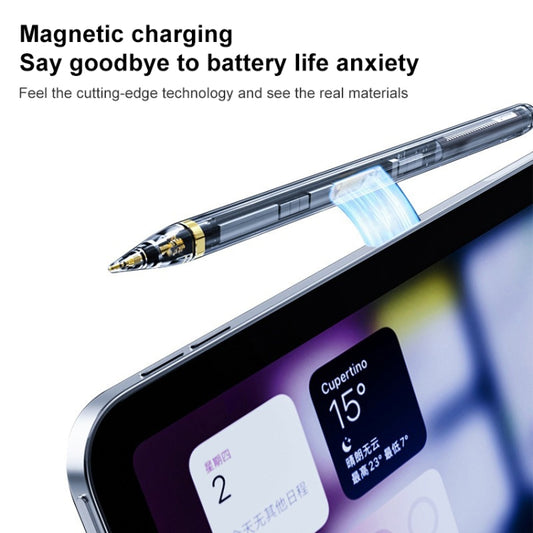 C10 Pro Magnetic Charging Capacitive Stylus Pen for iPad 2018 and Later(Transparent Black) by buy2fix