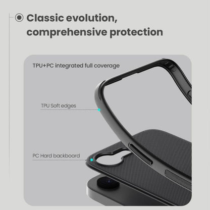 For iPhone 16e NILLKIN Frosted Shield Pro Magnetic Magsafe Phone Case(Black) - iPhone 16e Cases by NILLKIN | Online Shopping UK | buy2fix