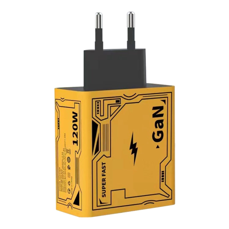 HX111 120W USB, Type-C GaN Ultra-fast Charger(EU Plug) - USB Charger by buy2fix | Online Shopping UK | buy2fix