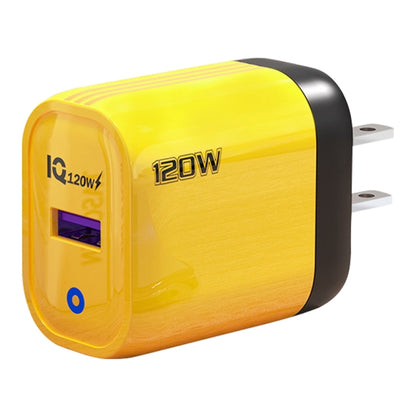 120W USB Fast Charger, Plug:US Plug(Yellow) - USB Charger by buy2fix | Online Shopping UK | buy2fix