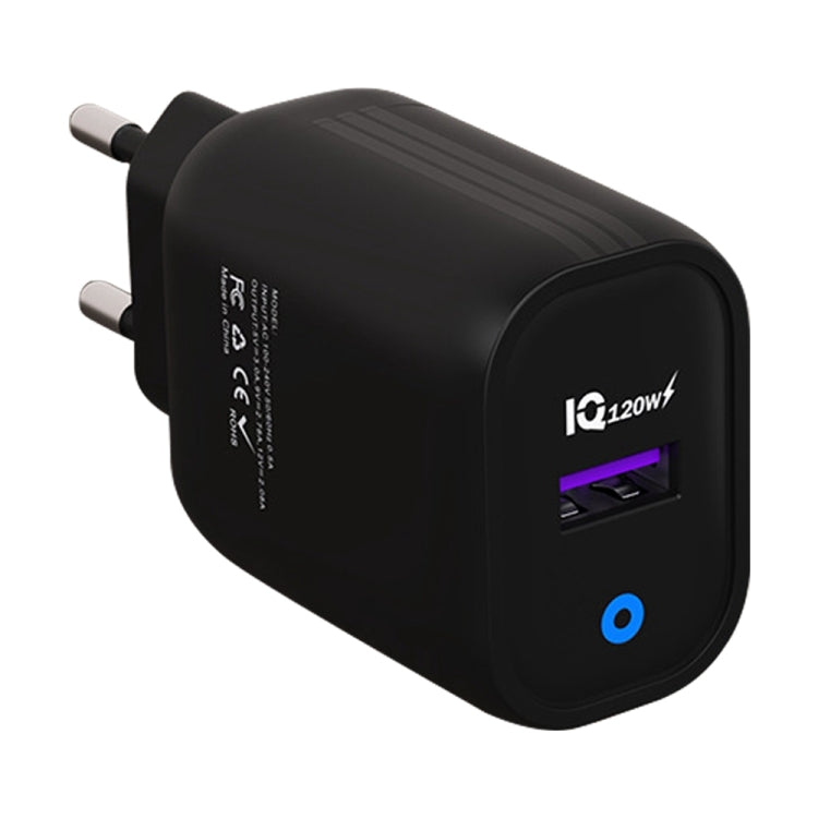 120W USB Fast Charger, Plug:EU Plug(Black) - USB Charger by buy2fix | Online Shopping UK | buy2fix