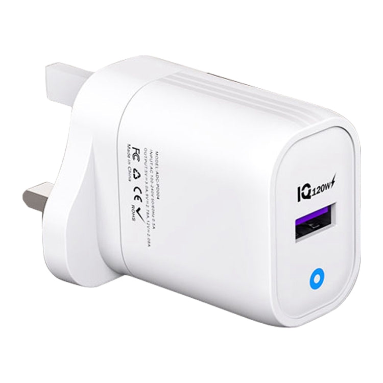 120W USB Fast Charger, Plug:UK Plug(White) - USB Charger by buy2fix | Online Shopping UK | buy2fix