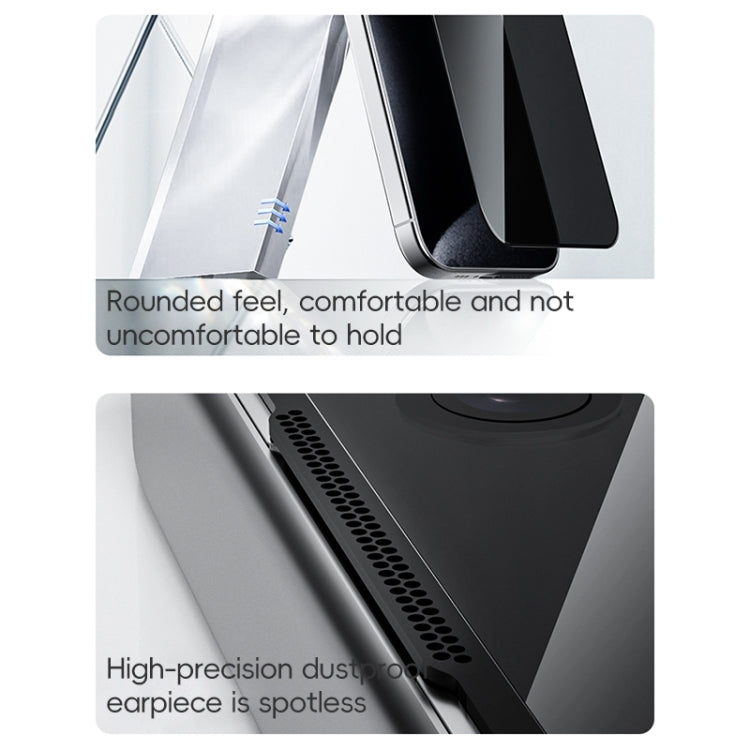 For iPhone 16 ZGA 0.33mm 2.5D Anti-static Privacy Tempered Glass Film by ZGA