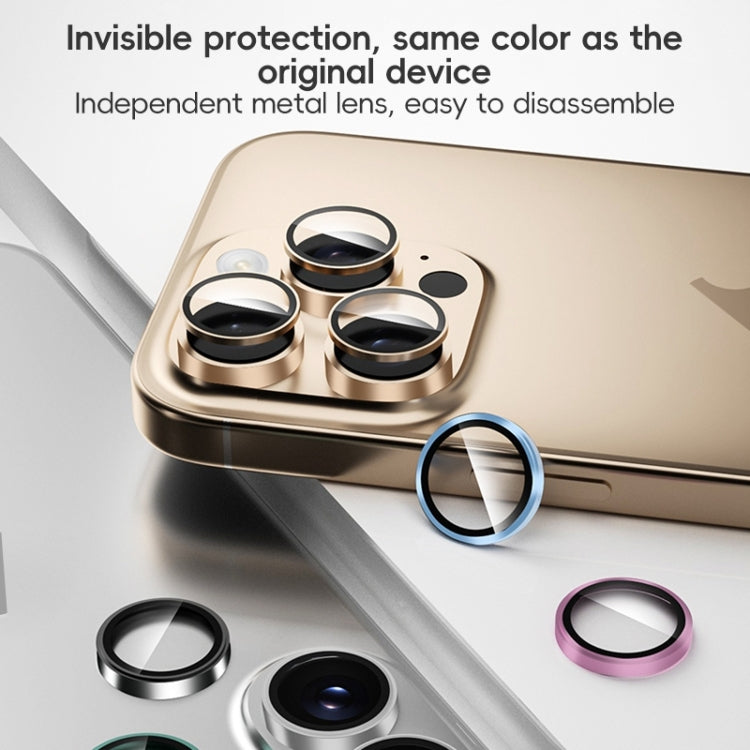 For iPhone 16 Pro / 16 Pro Max AR Eagle Eye Phone Lens Film(Gold) - iPhone 16 Pro Max Tempered Glass by ZGA | Online Shopping UK | buy2fix