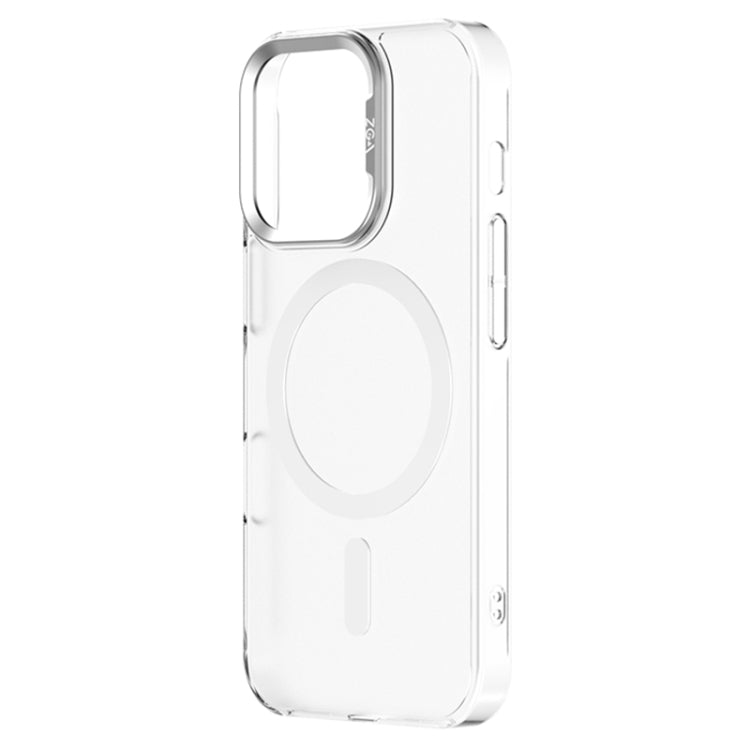 For iPhone 16 Pro Max ZGA Magsafe Clear PC Tempered Glass Phone Case(Frosted White) - iPhone 16 Pro Max Cases by ZGA | Online Shopping UK | buy2fix