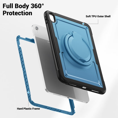 For iPad 2025 / 2022 Honeycomb Hybrid Tablet Case with Handle Holder & Strap(Navy Blue) - iPad 2025 / 2022 Cases by buy2fix | Online Shopping UK | buy2fix