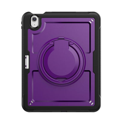 For iPad Air 13 2025 / 2024 Honeycomb Hybrid Tablet Case with Handle Holder & Strap(Purple) - iPad Air 13 2025 / 2024 Cases by buy2fix | Online Shopping UK | buy2fix