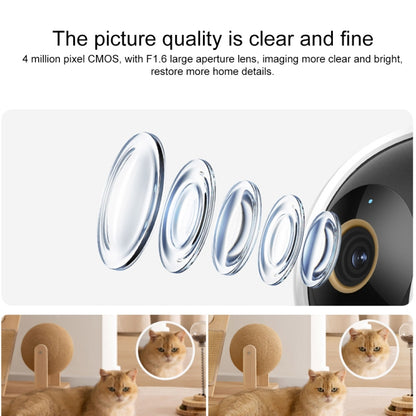 Original Xiaomi Smart Camera C500 Dual Lens Edition 4MP Support AI Detection, US Plug(White) - Wireless Camera by Xiaomi | Online Shopping UK | buy2fix