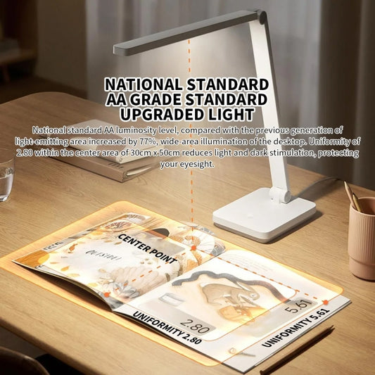 Original Xiaomi Mijia LED Desk Lamp 2 Lite Anti Blue-ray Three Levels Brightness, US Plug(White) by Xiaomi