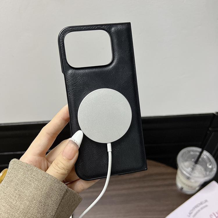 For Google Pixel 9 Pro Fold Crazy Horse Pattern Leather MagSafe Magnetic Phone Case(Green) by buy2fix