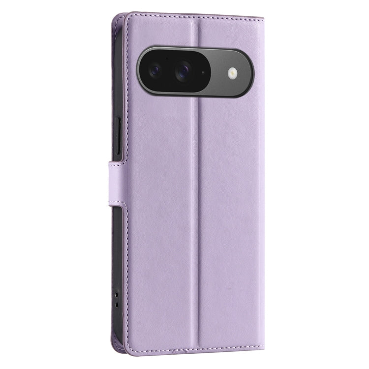 For Google Pixel 9 / 9 Pro Voltage Ultra-thin Dot Leather Phone Case(Purple) by buy2fix