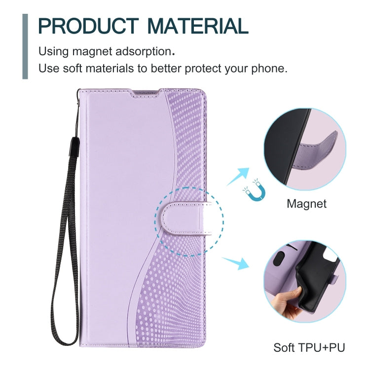 For Google Pixel 9 Pro XL Voltage Ultra-thin Dot Leather Phone Case(Purple) - Google Cases by buy2fix | Online Shopping UK | buy2fix