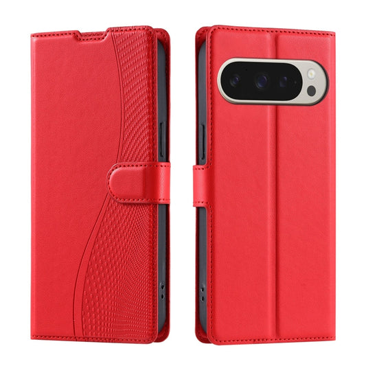 For Google Pixel 9 Pro XL Voltage Ultra-thin Dot Leather Phone Case(Red) by buy2fix