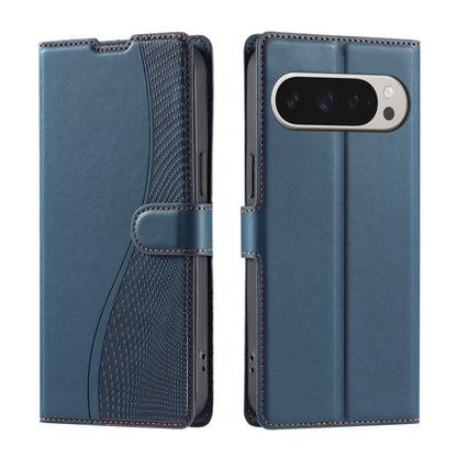 For Google Pixel 9 Pro XL Voltage Ultra-thin Dot Leather Phone Case(Blue) - Google Cases by buy2fix | Online Shopping UK | buy2fix