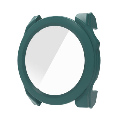 For Garmin Fenix 8 AMOLED 51mm Tempered Glass Film Integrated PC Watch Protective Case(Green) - Watch Cases by buy2fix | Online Shopping UK | buy2fix
