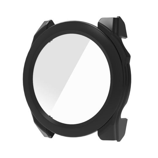 For Garmin Fenix 8 AMOLED 47mm Tempered Glass Film Integrated PC Watch Protective Case(Black)