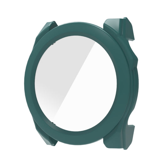 For Garmin Fenix 8 AMOLED 43mm Tempered Glass Film Integrated PC Watch Protective Case(Green) - Watch Cases by buy2fix | Online Shopping UK | buy2fix
