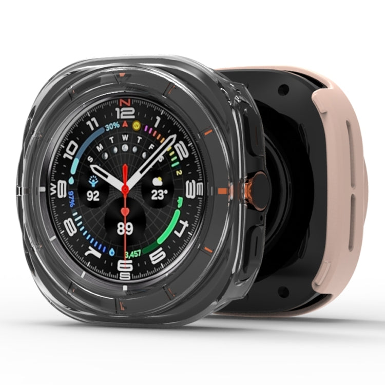 For Samsung Galaxy Watch Ultra 47mm Tempered Glass Film Integrated PC Watch Protective Case(Green) - Watch Cases by buy2fix | Online Shopping UK | buy2fix