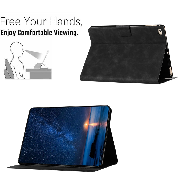 For iPad Air / Air 2 / 9.7 2017 / 2018 Embossed Couple Cat Smart Tablet Leather Case(Black) - iPad 9.7 (2018) & (2017) Cases by buy2fix | Online Shopping UK | buy2fix