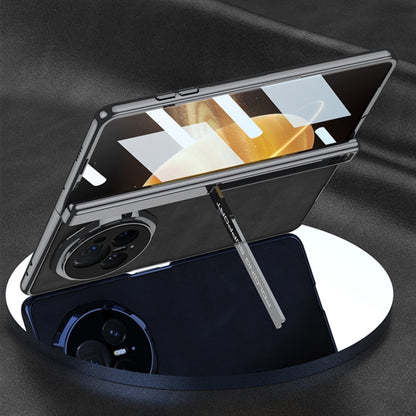 For Honor Magic V3 GKK Integrated Magnetic Fold Hinge Leather Shockproof Phone Case(Matte Brown) by GKK