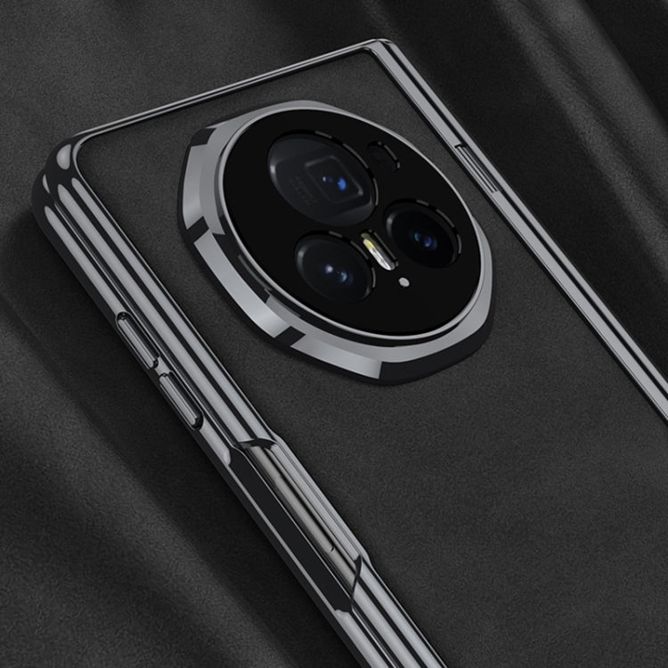 For Honor Magic V3 GKK Integrated Magnetic Fold Hinge Leather Shockproof Phone Case(Matte Gray) by GKK