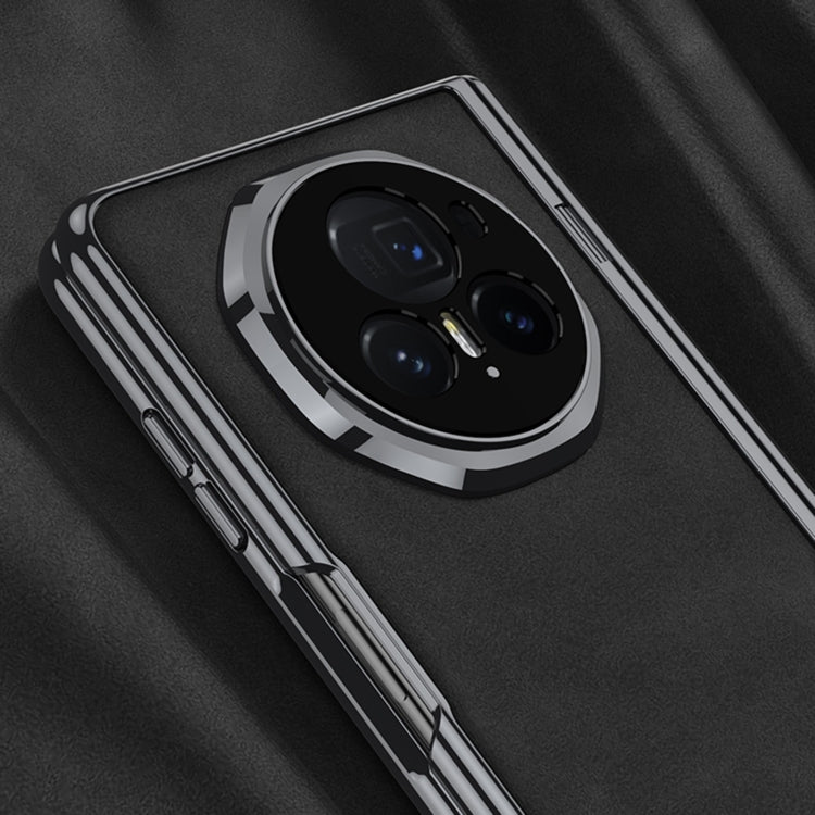 For Honor Magic Vs3 GKK Integrated Magnetic Fold Hinge Leather Shockproof Phone Case(Matte Black) by GKK