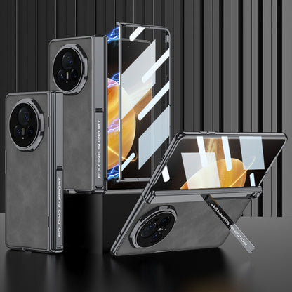 For Honor Magic Vs3 GKK Integrated Magnetic Fold Hinge Leather Shockproof Phone Case(Matte Gray) by GKK