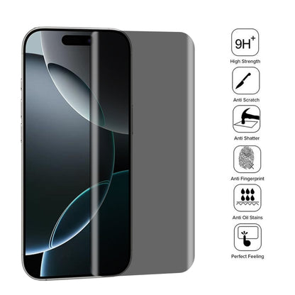 For iPhone 16 Pro 25pcs High Transparency Full Cover Anti-spy Tempered Glass Film - iPhone 16 Pro Tempered Glass by buy2fix | Online Shopping UK | buy2fix