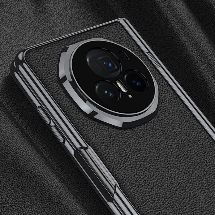 For Honor Magic V3 GKK Integrated Magnetic Fold Hinge Leather Shockproof Phone Case(Silver) by GKK