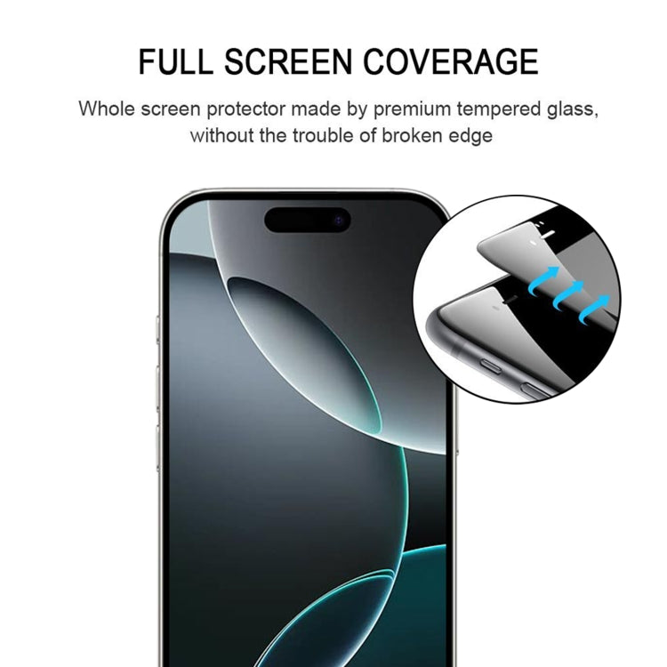 For iPhone 16 Pro Full Glue Screen Tempered Glass Film - iPhone 16 Pro Tempered Glass by buy2fix | Online Shopping UK | buy2fix