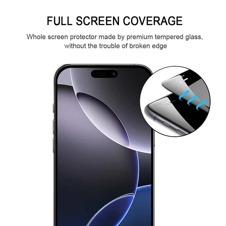 For iPhone 16 Pro Max Full Glue Screen Tempered Glass Film - iPhone 16 Pro Max Tempered Glass by buy2fix | Online Shopping UK | buy2fix