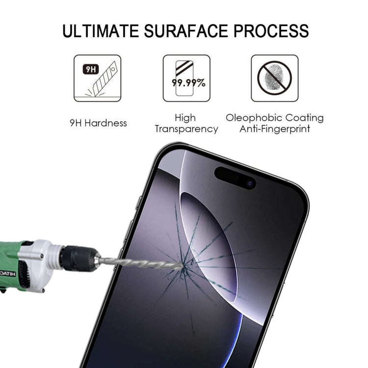 For iPhone 16 Pro Max Full Glue Screen Tempered Glass Film - iPhone 16 Pro Max Tempered Glass by buy2fix | Online Shopping UK | buy2fix