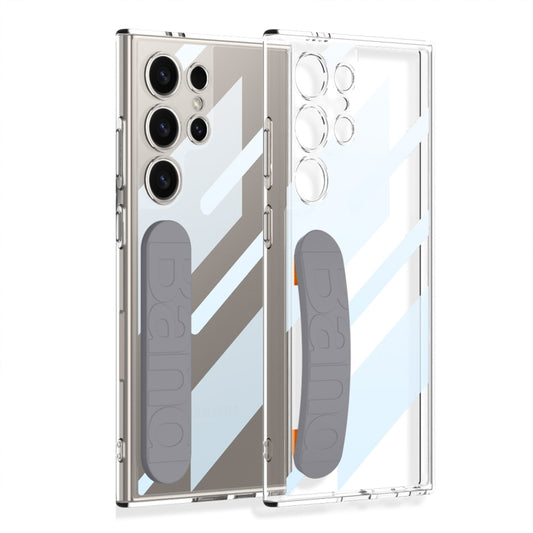 For Samsung Galaxy S24 Ultra 5G GKK Space Silicone Wristband Phone Case(Gray) by GKK