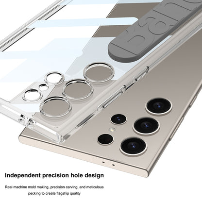 For Samsung Galaxy S24 Ultra 5G GKK Space Silicone Wristband Phone Case(Black) by GKK