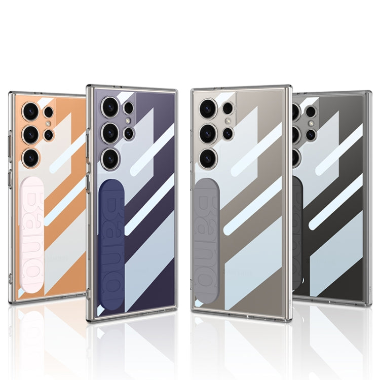 For Samsung Galaxy S24 Ultra 5G GKK Space Silicone Wristband Phone Case(Pink) by GKK