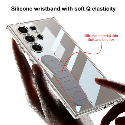 For Samsung Galaxy S24 Ultra 5G GKK Space Silicone Wristband Phone Case(Pink) by GKK