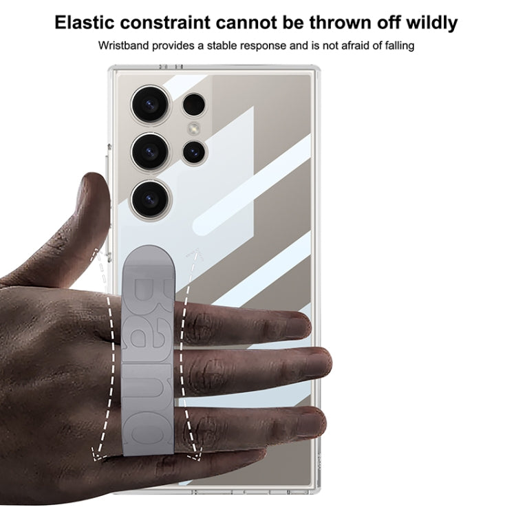 For Samsung Galaxy S24 Ultra 5G GKK Space Silicone Wristband Phone Case(Pink) by GKK