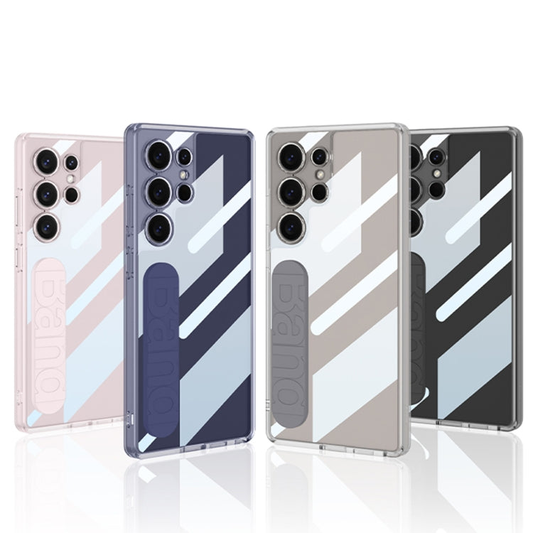 For Samsung Galaxy S25 Ultra 5G GKK Space Silicone Wristband Phone Case(Gray) by GKK