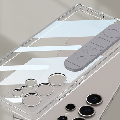 For Samsung Galaxy S25 Ultra 5G GKK Space Silicone Wristband Phone Case(Gray) by GKK