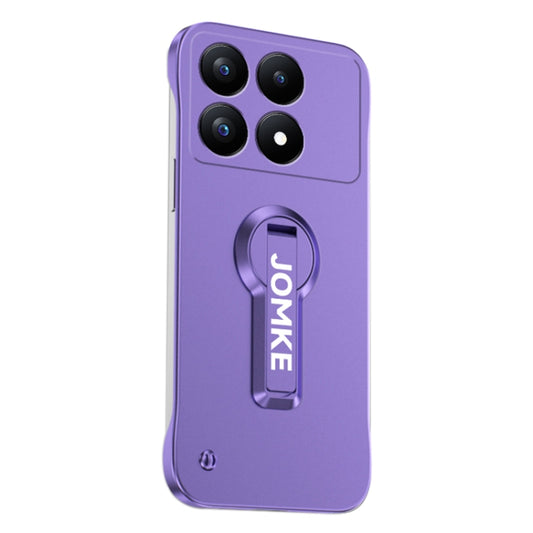 For Redmi K70 Pro Baking Varnish 360 Rotate Holder No Frame PC Phone Case(Purple) - K70 Pro Cases by buy2fix | Online Shopping UK | buy2fix