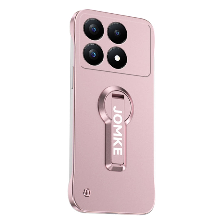 For Redmi K70 Pro Baking Varnish 360 Rotate Holder No Frame PC Phone Case(Pink) - K70 Pro Cases by buy2fix | Online Shopping UK | buy2fix