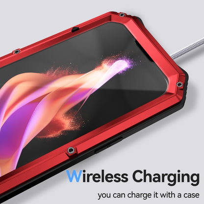 For iPhone 15 Plus R-JUST Life Waterproof Dustproof Shockproof Holder Phone Case(Red) - iPhone 15 Cases by R-JUST | Online Shopping UK | buy2fix