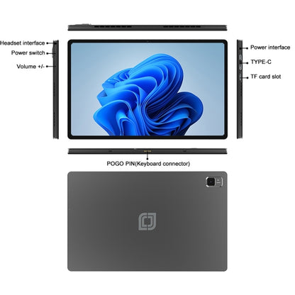 Jumper EZpad V12 Pro Tablet PC, 12GB+256GB, No Keyboard, 12 inch Windows 11 Home OS Intel Alder Lake N95 Quad Core(US Plug) by jumper