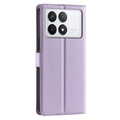 For Redmi K70 Voltage Ultra-thin Dot Leather Phone Case(Purple) - K70 Cases by buy2fix | Online Shopping UK | buy2fix